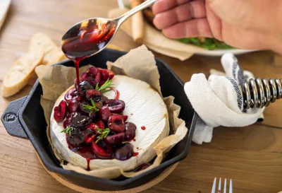 Baked Brie with Cherry Syrup - Bickfords - Bin Inn Wholefoods Market