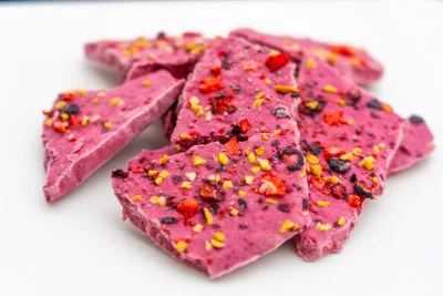 Frozen Blackcurrant Greek Yogurt Bark - Bin Inn Wholefoods Market
