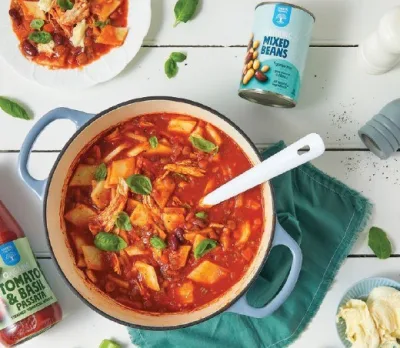 Chicken Polenta Pasta in Tomato & BasIl Sauce - Bin Inn Wholefoods Market