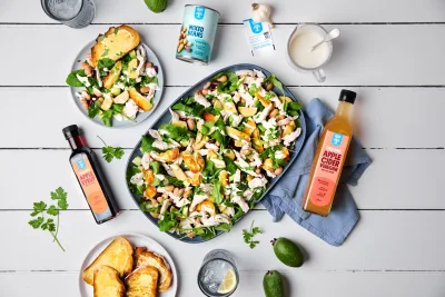Bean And Haloumi Salad with Feijoa Yoghurt Dressing - Bin Inn Wholefoods Market